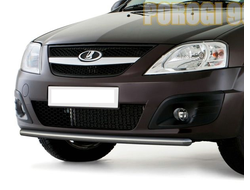 Защита переднего бампера d42 Lada Largus ( Лада Ларгус)