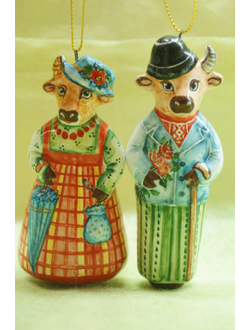 Коровка в шляпе