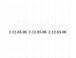 Штамп для скрапбукинга 2-12-85-06 два двенадцать восемьдесят пять ноль шесть