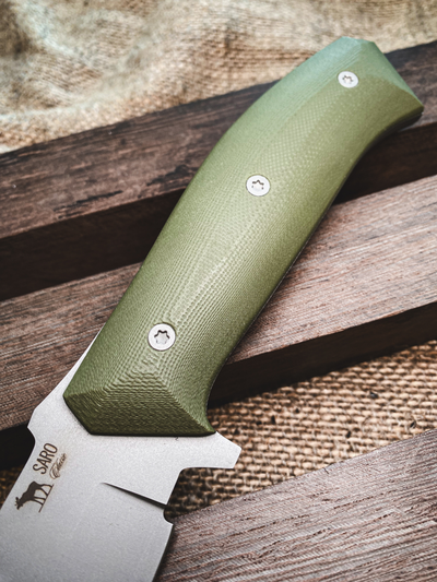 нож Егерь сталь AUS10, рукоять G10, цвет олива