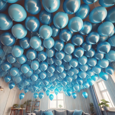 100 шаров с гелием, АССОРТИ 30см