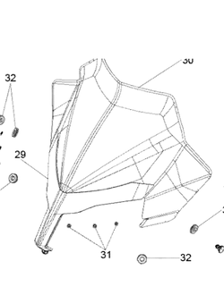 Ветровое стекло оригинал BRP 517305098/ 517305097 для BRP LYNX/Ski-Doo (Windshield)