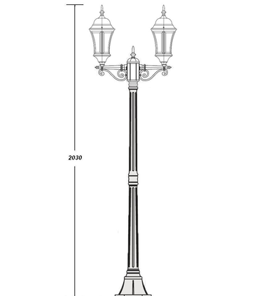 Садово-парковый светильник Astoria l S (h=197см)