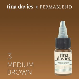 Permablend "Tina Davies 'I Love INK' 3 Medium Brown" 15 мл