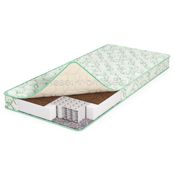 ВК132 Матрас Classic Kids (БНП 120 мм., кокосовая койра, термовойлок, Softfoam, трикотаж, синтепон)