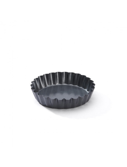 Форма для выпечки d=10,3/12 см. h=2 см. рифлёная, сталь с антипригарным покрытием