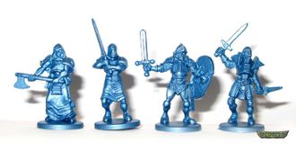 CastleCraft Воины Тени. 8 фигур, ЗЕЛЕНЫЙ полистирол. 28мм