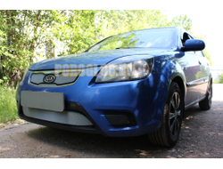 Защита радиатора KIA RIO 2009-2011 chrome низ