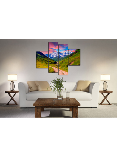 Модульная картина "Тропинка к белым горам"