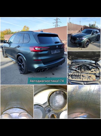 Эндоскопия цилиндров бензинового и дизельного двигателя авто, эндоскопия катализатора Челябинск. Leak test (лик тест) проверка герметичности цилиндров и замер компрессии.