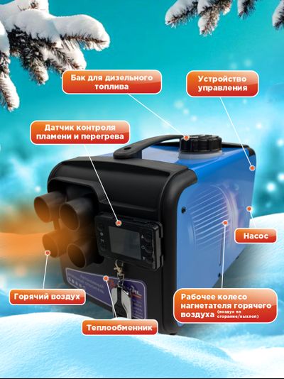 Автономный дизельный отопитель BAIKAL 3 в 1