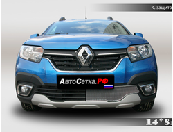 Premium защита радиатора для Renault Sandero Stepway (2018-2021)