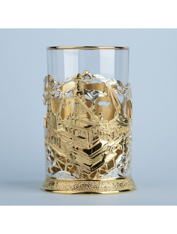 подстаканник Нефть с позолотой