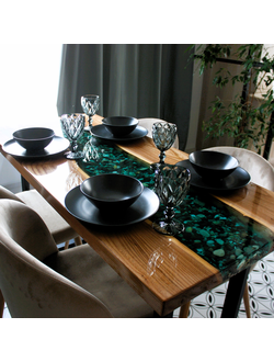 стол из эпоксидной смолы в наличии, стол река купить, стол со смолой, стол с рекой, стол река, лофт