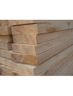 Нестроганная доска обрезная 40х150х6000 мм 1 сорт хвойная (ель, сосна) естественной влажности