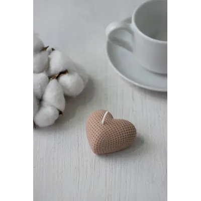 СВЕЧА "СЕРДЦЕ" капучино