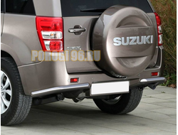 Защита заднего бампера d57 уголки Suzuki Grand Vitara ( Сузуки Гранд Витара)