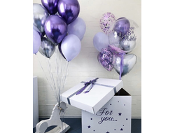 Коробка - сюрприз с шарами №5