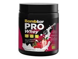 (BOMBBAR) PRO WHEY - (450 ГР) - (Малиновое печенье)