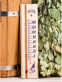 Термометр для бани и сауны «SAUNA» липа