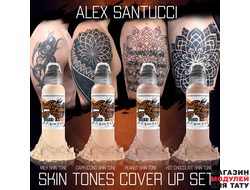 Краска World Famous Tattoo Ink ALEX SANTUCCI COVER-UP SET 1 oz