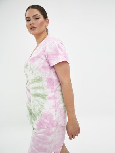 Топ трикотажный розовый