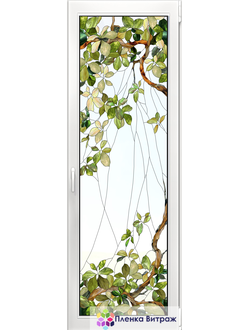 Витражная пленка на окна самоклеящаяся пленка витражная пленка на стекло пленка витраж с листьями