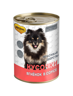 Мнямс влажный корм (консерва) для собак "Красивая шерсть" с ягнёнком 400 г