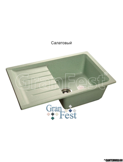 Керамическая мойка для кухни Granfest Гранфест GF-P760L реверсивная 1 секционная мойка