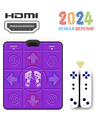 Беспроводной танцевальный коврик INTOUCH 64бит HDMI + 250 игр, русское меню Арт.ТК014