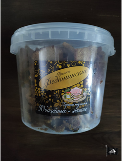 Гренки ФЕДЮНИНСКИЕ "Сало и горчица" (ведро) 0,9 кг.