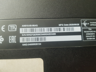 ACER NITRO 5 AN515-55-56AQ  ( 15.6 FHD IPS 144Hz I5-10300H RTX2060(6GB) 16GB 1000SSD )
