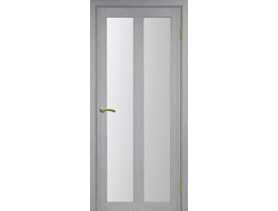 Межкомнатная дверь "Турин-521.22" дуб серый (стекло сатинато)