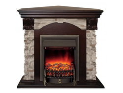 Dublin Rock Corner STD AO с электроочагом Fobos Lux Black RC