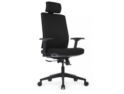 Кресло Riva Design Boston KB023H Чёрное кожа Наппа