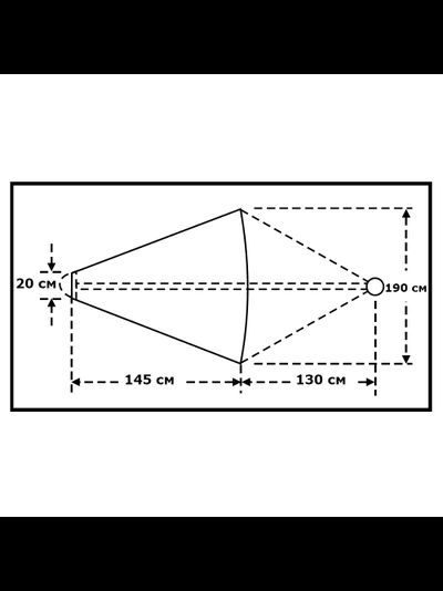 Плавучий якорь Lalizas 10075 190х145см из оранжевого ПВХ для судов до 13,5м