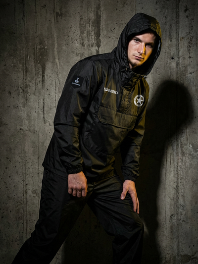 Ветрозащитный костюм самбо BRAVEGARD черный