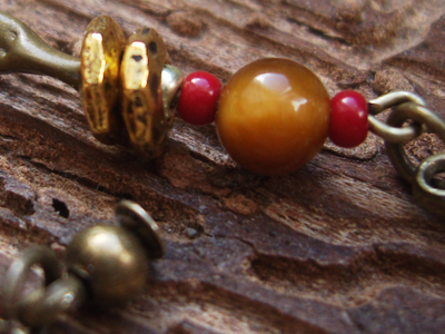 "Музыка дубравы", серьги в стиле лесного бохо