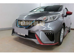 Защита радиатора Nissan Note Nismo S 2016-2020 black низ (Японская сборка)