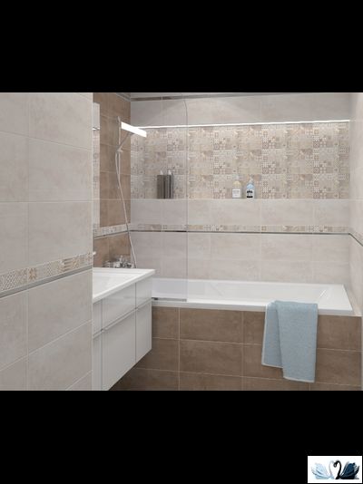 xПлитка настенная Laparet Bastion бежевая 08-00-11-476