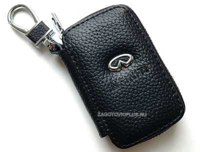 Ключница авто из натуральной кожи флотер с логотипом INFINITI