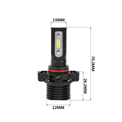 Светодиодные лампы PSX24 Optima LED QVANT, 5000K, 12-24v, (комплект, 2шт)