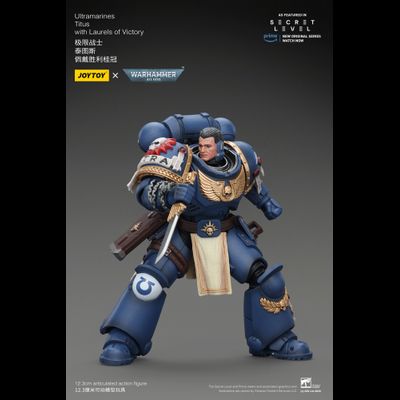Тит, лейтенант Ультрамаринов (Warhammer 40K) - КОЛЛЕКЦИОННАЯ ФИГУРКА 1/18 Ultramarines Titus with Laurels of Victory (JT02779) - JOYTOY