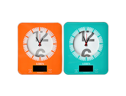 Весы кухонные электронные с часами