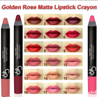Golden Rose помада-карандаш матовая Matte Lipstick Crayon, тон 12