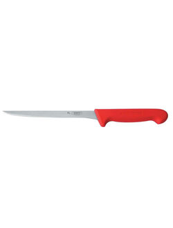 Нож филейный 20 см, красная ручка