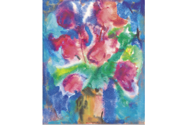 «Ночные цветы», 1976-1978 г., бумага, акварель, гуашь 32х22,4