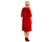 Нарядное платье из бархата Новита-673-красный (48-56)
