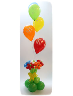 №22  Букет Цветные ромашки высота 2 м