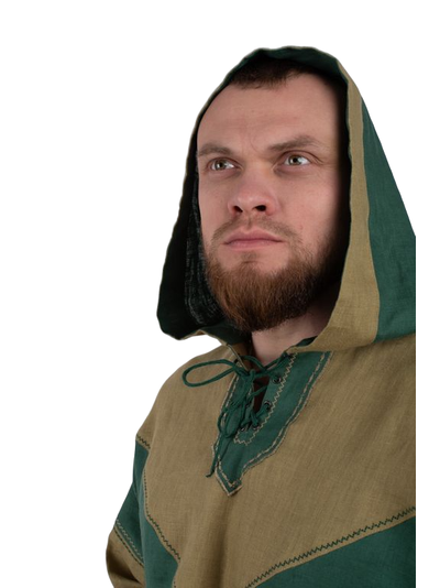 Рубаха с капюшоном "Викинг" из льна